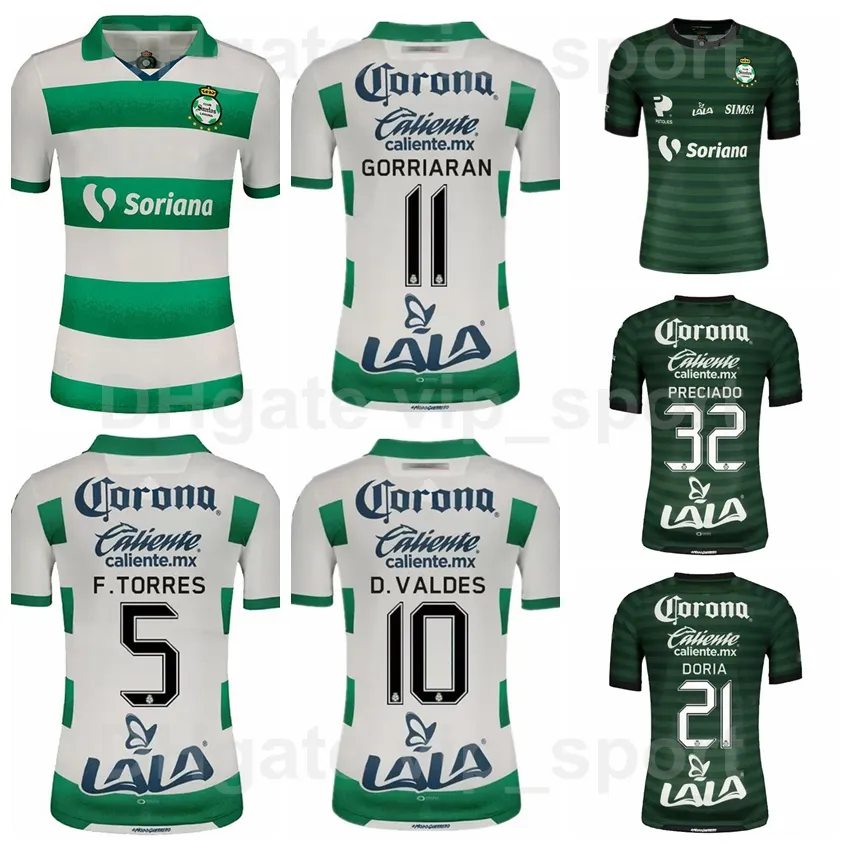 Meksika Liga Kulübü MX Santos Laguna 5 Felix Torres Formalar 2021 2022 Futbol 22 Ronaldo Prieto 1 Carlos Acevedo 15 Brian Lozano 10 Diego Valdes Futbol Gömlek Kitleri