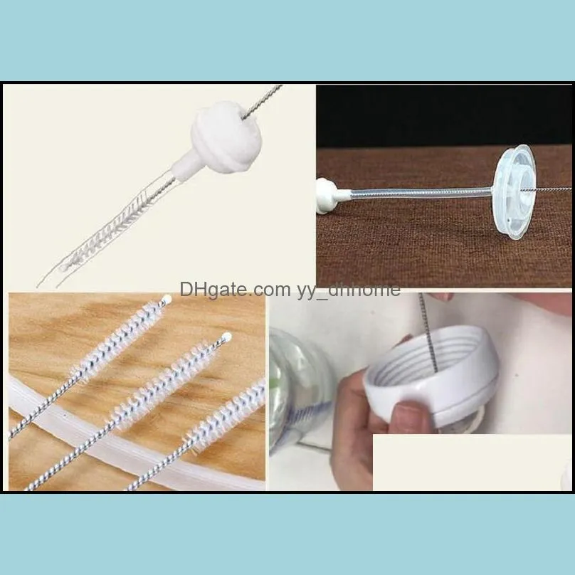 Pipe Cleaners Nylon Straw Cleaners cleaning Brush for Drinking pipe stainless steel pipe cleaner 17.5 cm x 4 cm x 6mm