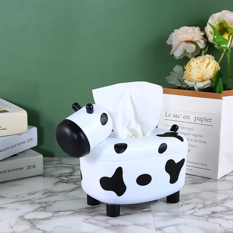 Nette Dual Zweck Kalb-förmigen Tissue Box Zahnstocher Box Kreative Wohnzimmer Esszimmer Büro Desktop Tissue Box Papier Boxen