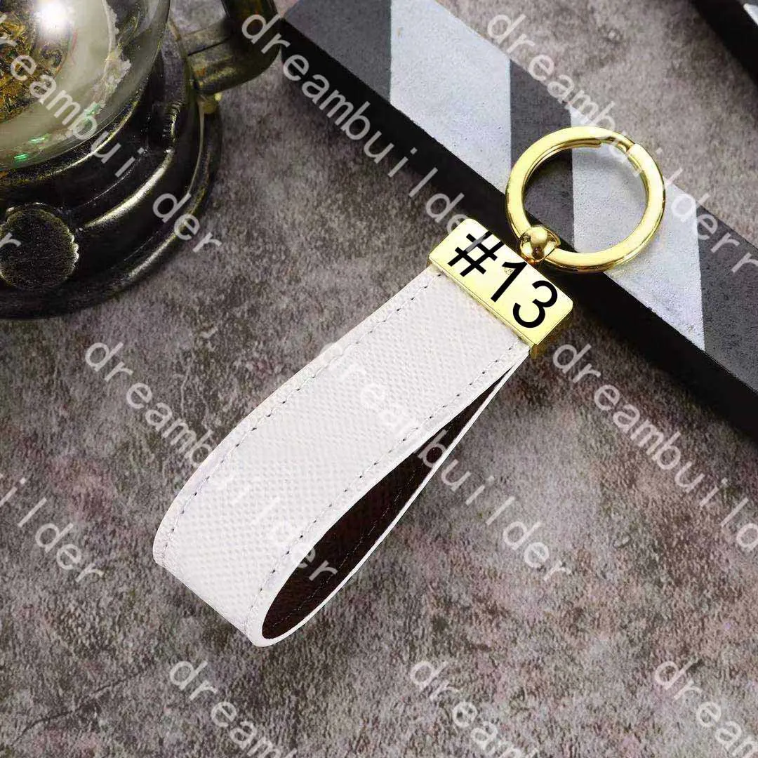 M65221 Luxury fashion Designer straps Handmade PU Leather Car Keychain Women Bag Charm Pendant Accessories