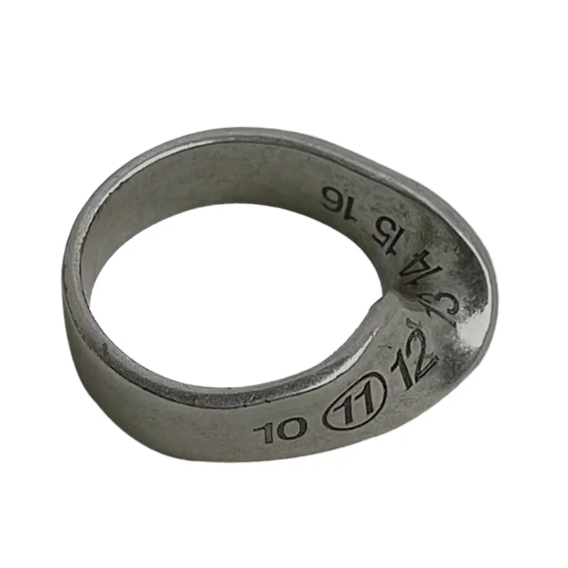 Tide Brand Personality Digital Carving Irregular Ring Wild Design Trend Style INS Men And Women Couples