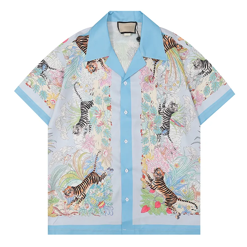 Heren Casual Shirts Lindsey Seader Vintage Gezinnen Print Lange Mouw Jurk Harajuku Button Up Shirt Streetwear Hiphop Men Fashion Top1 918
