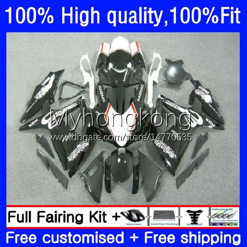 鈴木GSXR600 GSXR-750 750CC K8 GSXR750 08-10 22 No.24 GSXR 600 750 CC 600CC GSX-R600 08 09 10 GSXR-600 2008 2009 2010黒ホワイトOEM Body