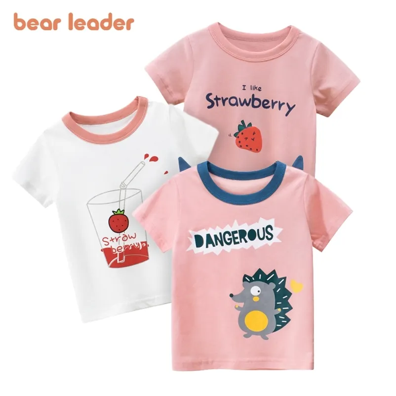 Baby Mädchen Früchte Cartoon Print T-Shirts Mode Sommer Kinder Schöne T-Shirts Kleinkind Casual Kleidung 2-7 Jahre 210429