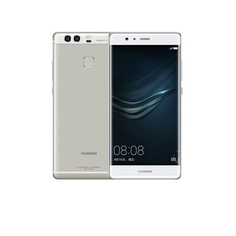 Versão Global Huawei P9 4G LTE Celular Kirin 955 Octa Core 4GB RAM 64GB ROM Android 5.2 "Tela 2.5D Vidro 12.0MP ID de impressão digital 3000mAh Smartphone