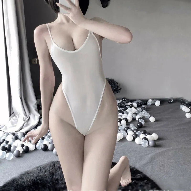 Kvinnor Solida Erotiska Underkläder Ställ Sexiga Sleepwear One-Piece Bodysuits Badkläder