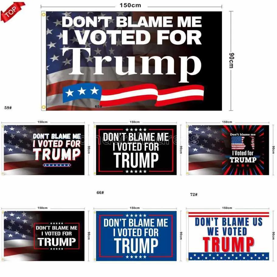 Não me culpe eu votei em trump 90x150cm bandeira bandeira Trump 2024 Presidente da bandeira Biden Trump bandeiras de eleição novamente Great Polyester 3x5 pés