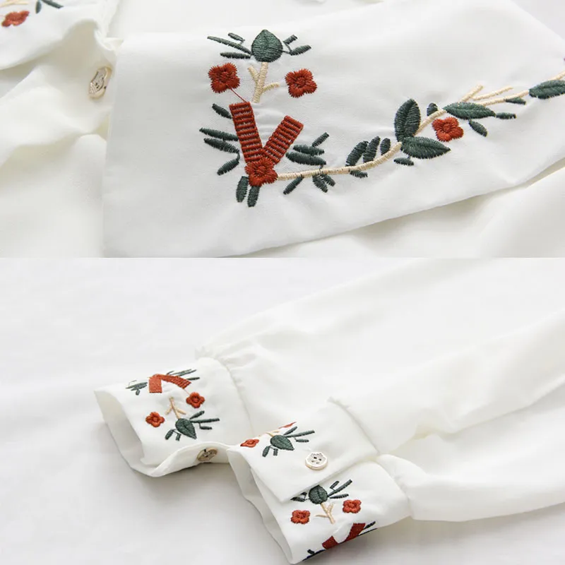 Orgue Flower embroidery blouse Orgue Flower embroidery blouse