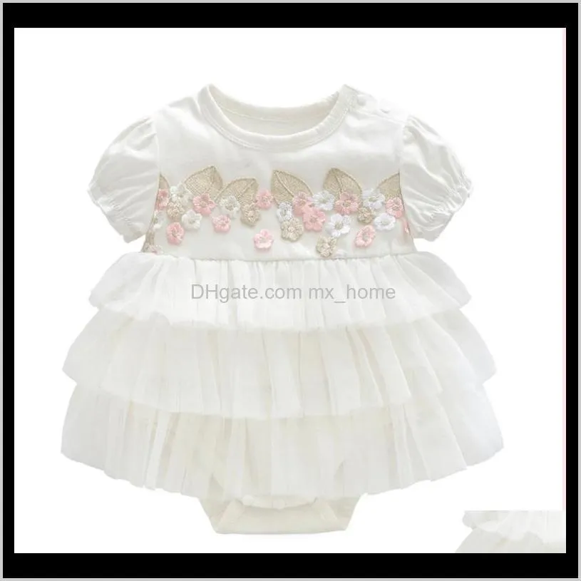 summer baby girl dress baptism for newborn baby girl clothes pink kids flower dresses for girls wedding baby clothing