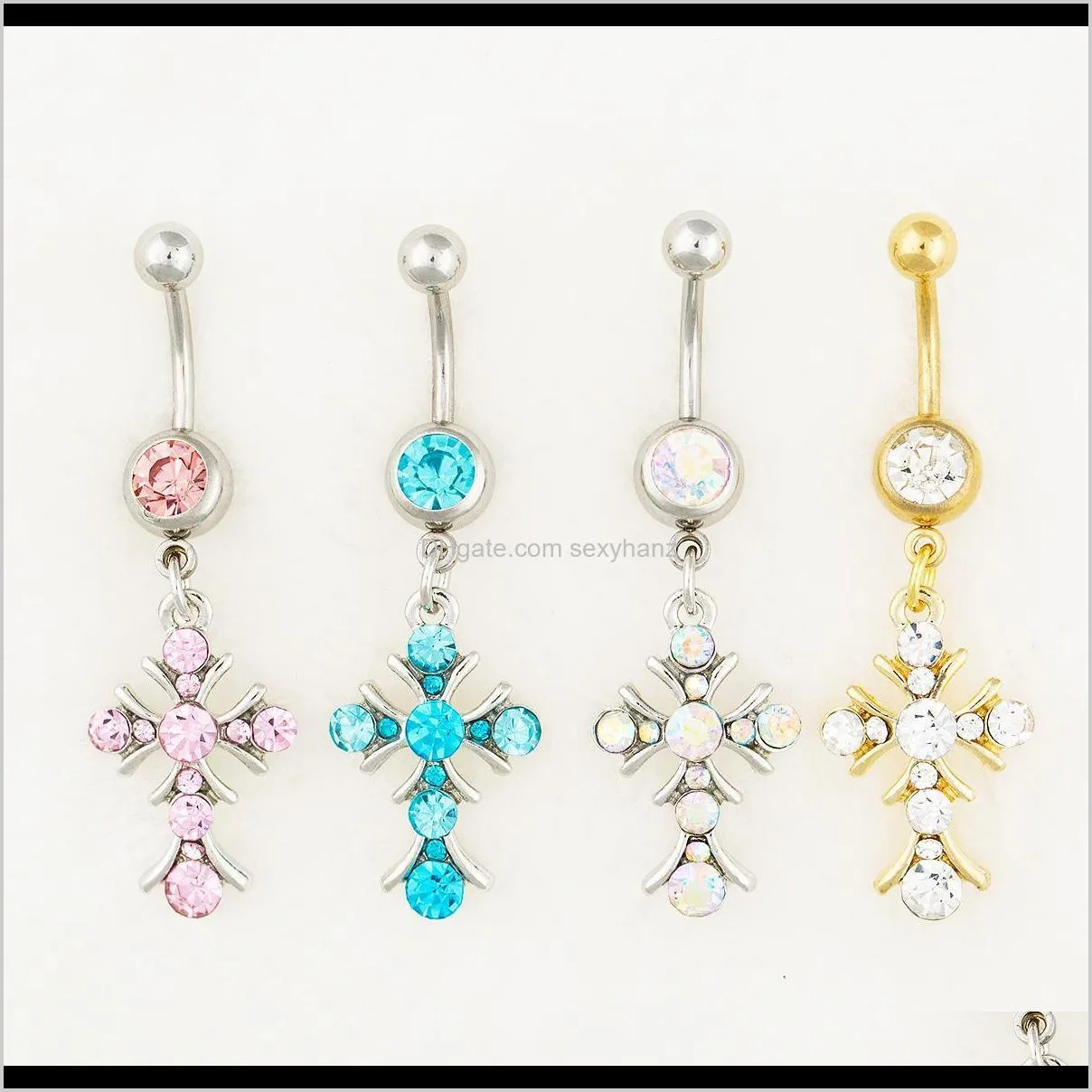 d0550-1 ( 3 colors ) body jewelry nice style navel belly ring 10 pcs mix colors stone drop shipping factory price