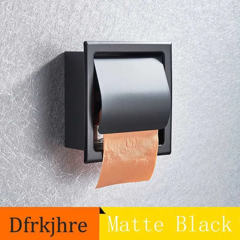 Porta Rollo Papel higienico Negro Mate –