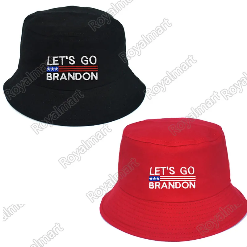 Allons-y Brandon broderie seau chapeaux casquette de poisson 2024 élection présidentielle chapeau adultes universel