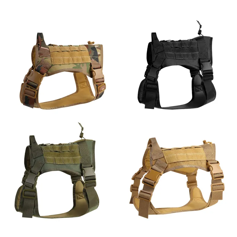 Pet Harness Tactical Dog Clothes Nylon Waterdichte Huisdieren Borstband Harnassen Groot Middelgrote Honden Training Vest