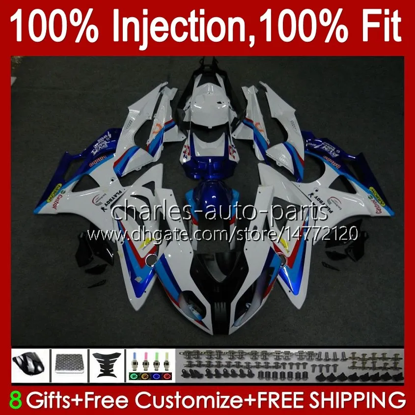 Injection Mold Fairings For BMW S-1000RR S Pearl white 1000RR 1000 RR S1000-RR 09-14 19No.36 S1000RR 09 10 11 12 13 14 S1000 RR 2009 2010 2011 2012 2013 2014 OEM Bodys Kit