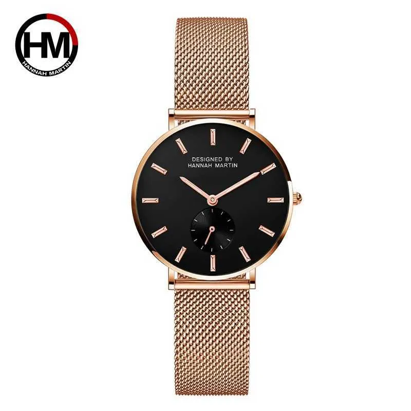 Japon importé mouvement petit cadran peut travailler conception simple montre femmes mode marque de luxe horloge à quartz dames montres-bracelets 210527