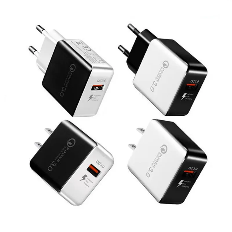 Fast Wall Charger USB Quick Charge 5V 3A 9V 2A Power Power Adapter Fast Charging US EU SLAP For iPhone 7 8 X Samsung Huawei Phone