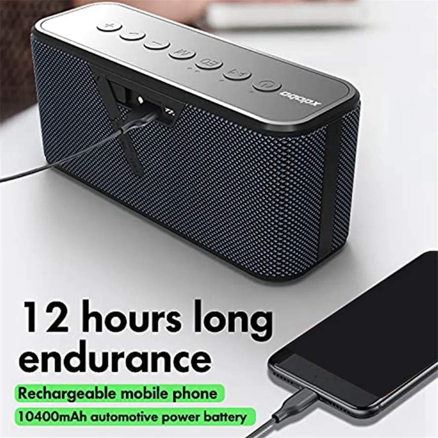 X8 Plus Bluetooth Speaker Built-in DSP Chip suporta TF AUX USB Portable Subwoofer TV SoundBar Home Theater Music Center