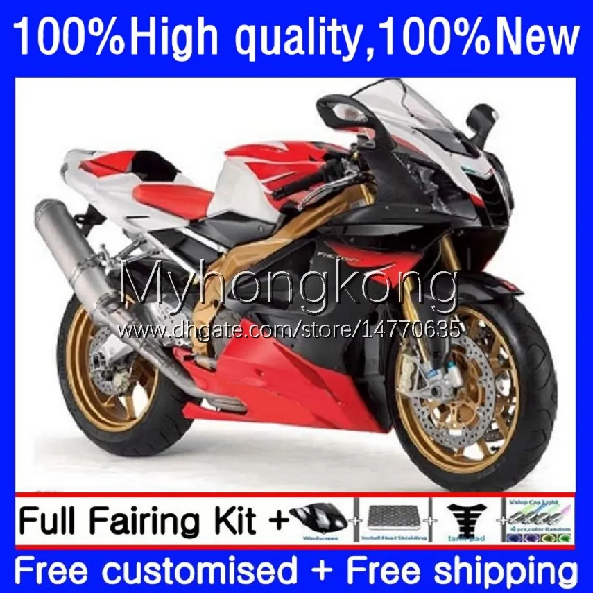 Carenados de motocicleta para Aprilia RSV 1000 R 1000R RSV1000R Mille Rojo negro RV60 Carenado 9No.33 RSV-1000 RSV1000 R RR 03 04 05 06 RSV1000RR 2003 2004 2005 2006 Kit de carrocería