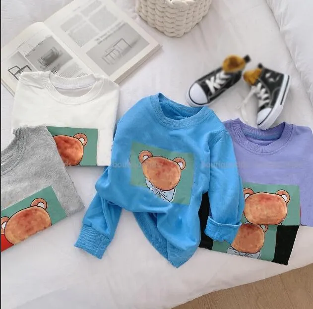 Kinderkleding Sweatshirt Hoodie Jongens Pullover Brief Patroon Print Top Herfst Hoodies Sweatshirts Meisjes Kinderkleding