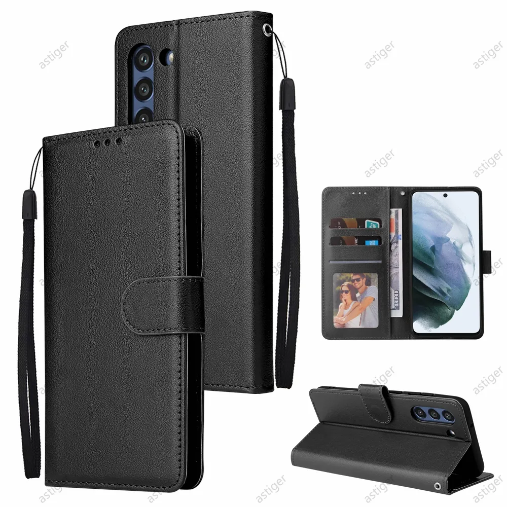 Samsung Galaxy S10e - Funda de piel con ranura para tarjeta y billetera