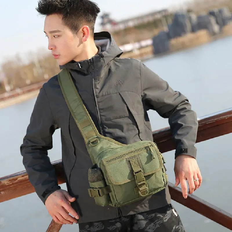 Outdoor tassen tactische crossbody tas leger militaire schouder sling heren reizen jacht waterdichte visborst