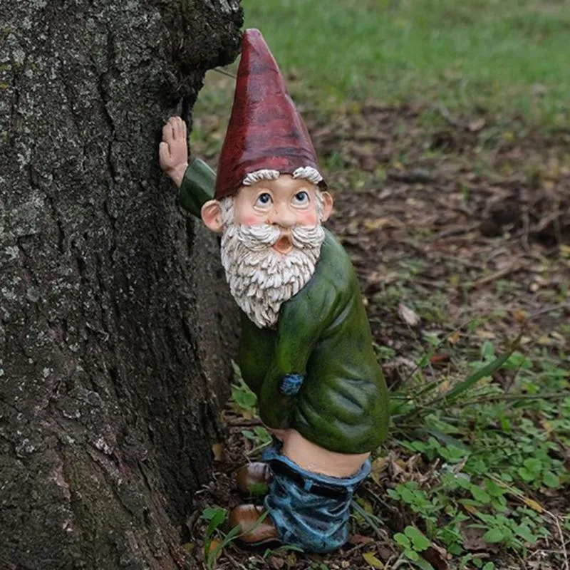 Hars ondeugende tuin gnome standbeeld Kerstmis aankleden DIY decoratie decor cadeau decoraties