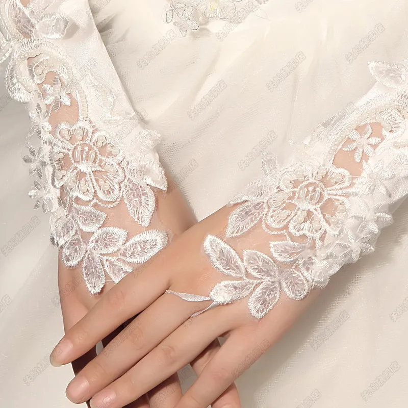 USTNIR Guanti Da Donna In Pizzo Guanti In Rete Floreale Ritagliati Da