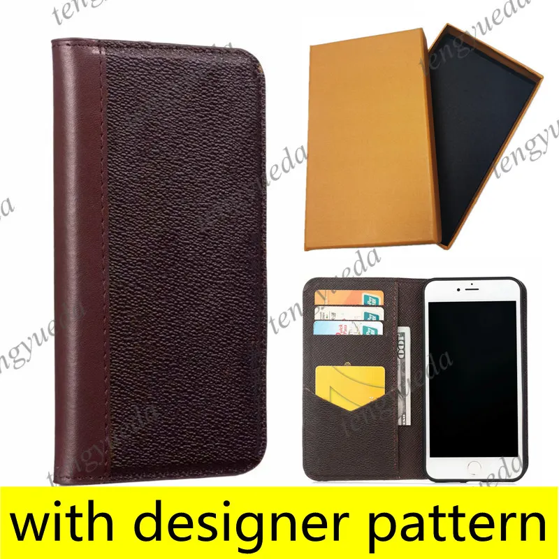 Deluxe Designer Wallet Telefonfodral för iPhone 15 15Pro 14 14Pro 14Plus 13 13Pro 12Pro 12 11 Pro Max Card Holder Läder Luxury Mobiltelefonfodral med Samsung S22 S23 Ultra