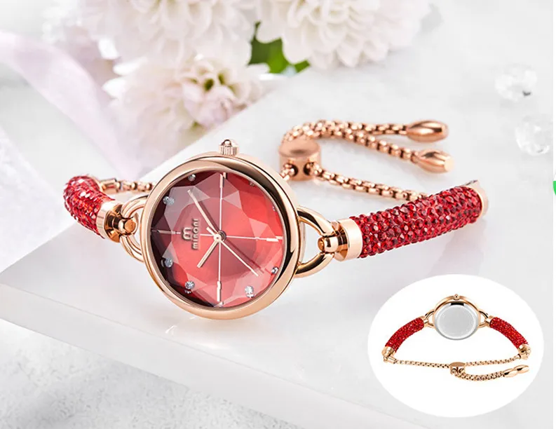 Reloj De Cuarzo Moderno Contratado, Pulsera Para Mujer, Relojes Deportivos  Exquisitos Para Mujer, Reloj De Pulsera Brillante Con Diamantes Para Niñas,  Multicolor Opcional De 41,83 €