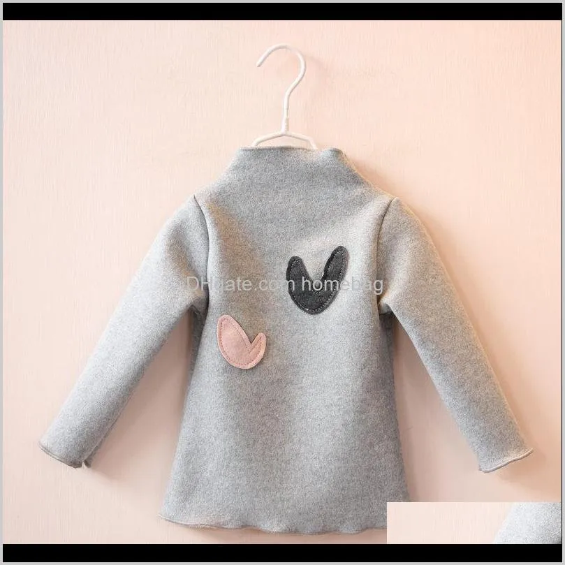 Children`s Clothing Autumn Winter Models Girls Plus Velvet Bottoming Shirt Able All-Match Cute Children`s Sweater Baby Sweet Top