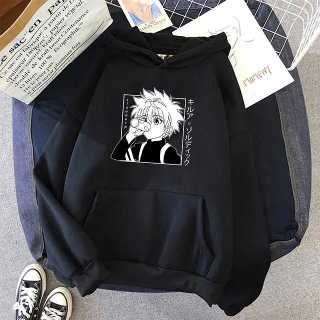 Leuke Heren Hunterxhunter Hoodies Hunter X Hunter Men Dames Truien Hoodies Sweatshirts Killua Zoldyck Hisoka 90s Anime Hoody Y0816