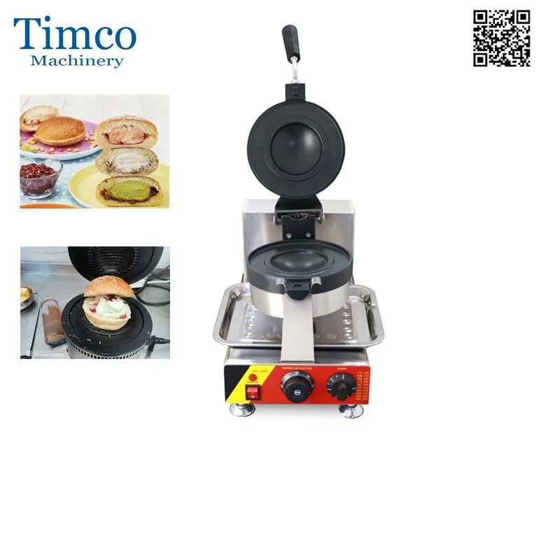 アイスクリームバーガーGelato Panini Press Maker Semlor Paczki Krapfen Baker Machand Makers