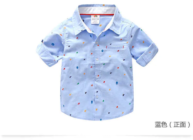 Children Clothing Casual Spring Autumn New Design Turn-Down Collar Long Sleeve Star Print Pocket Kids Shirts Boys (7)