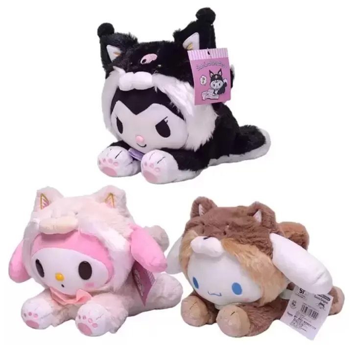 23 cm Karikatür Doldurulmuş Hayvanlar Melodi Peluş Oyuncak Anime Kawaii Sevimli Yumuşak Plushie Yaygın Kızlar Bebek Oyuncakları Hediyeler