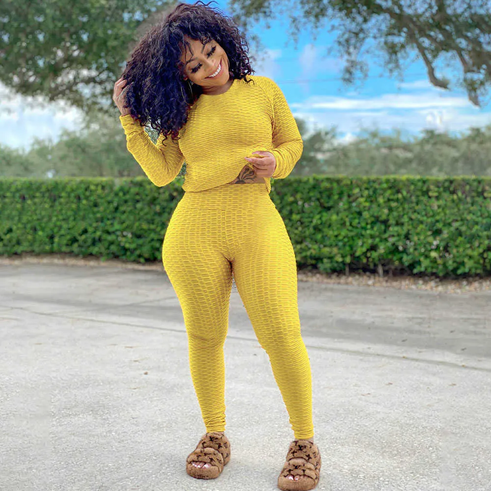 Womens Matching Two Piece Sweat Suit Set For Jogging And Casual