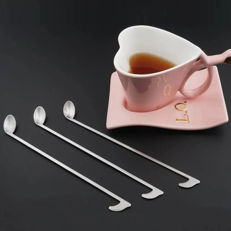 Stainless Steel Music Symbol Shape Coffee Spoon Teaspoon Honey Long Scoop Kitchen Tools Tableware