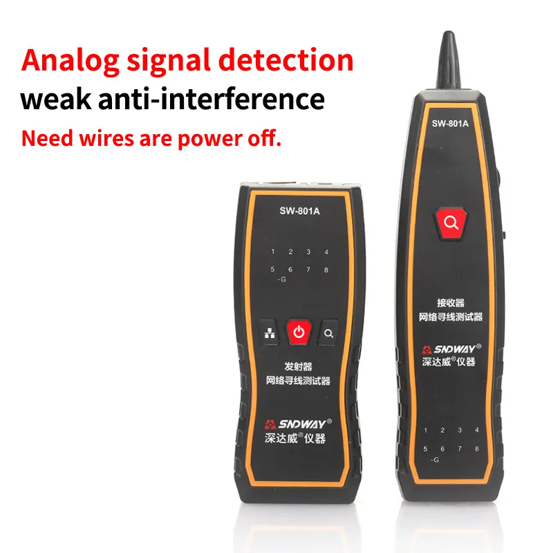 Wholesale SNDWAY Handheld Network Cable Tracker With RJ45 Tester