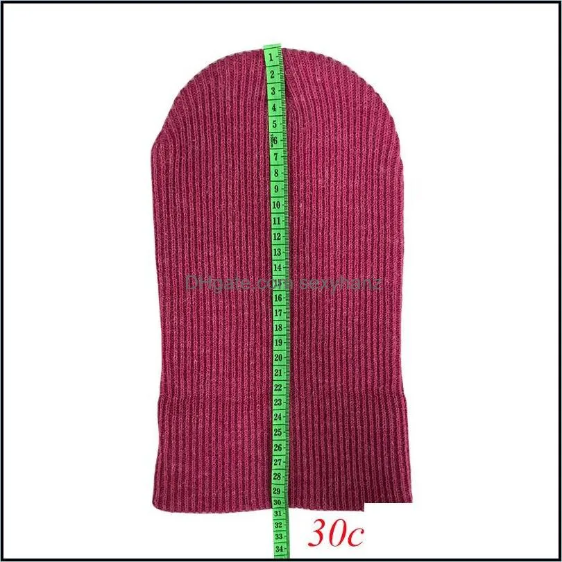 Beanie/Skull Caps 2021 Winter Hats For Ladies Women Crochet Knit Cap Skullies Beanies Warm Fashion Female Cute Solid Knitted Stylish