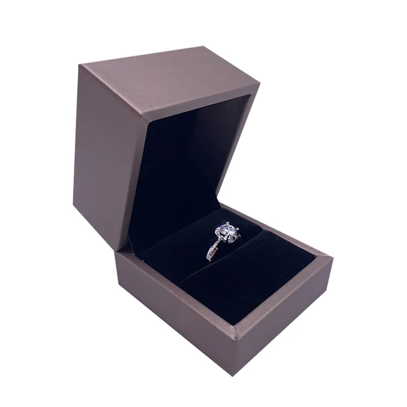 Ren 14k Vitguld Rund Brilliant Cut Diamond Engagement Wedding Anniversary Ring för kvinnor