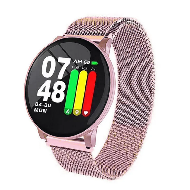 W8 smart smart watch IOS Android Fitness Bracelet with Heart Rate Monitor IP67 Waterproof Sport Watch for Smartphones Men s and Women s Compatible with Retail Box