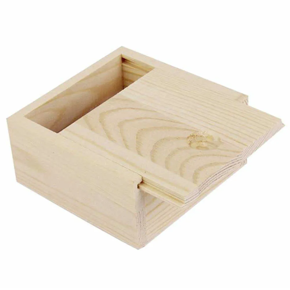 100pcs/lotウッドハンドメイドソープボックス木製パッキングボックスジュエリー収納ボックス8.5*8.5*4cm