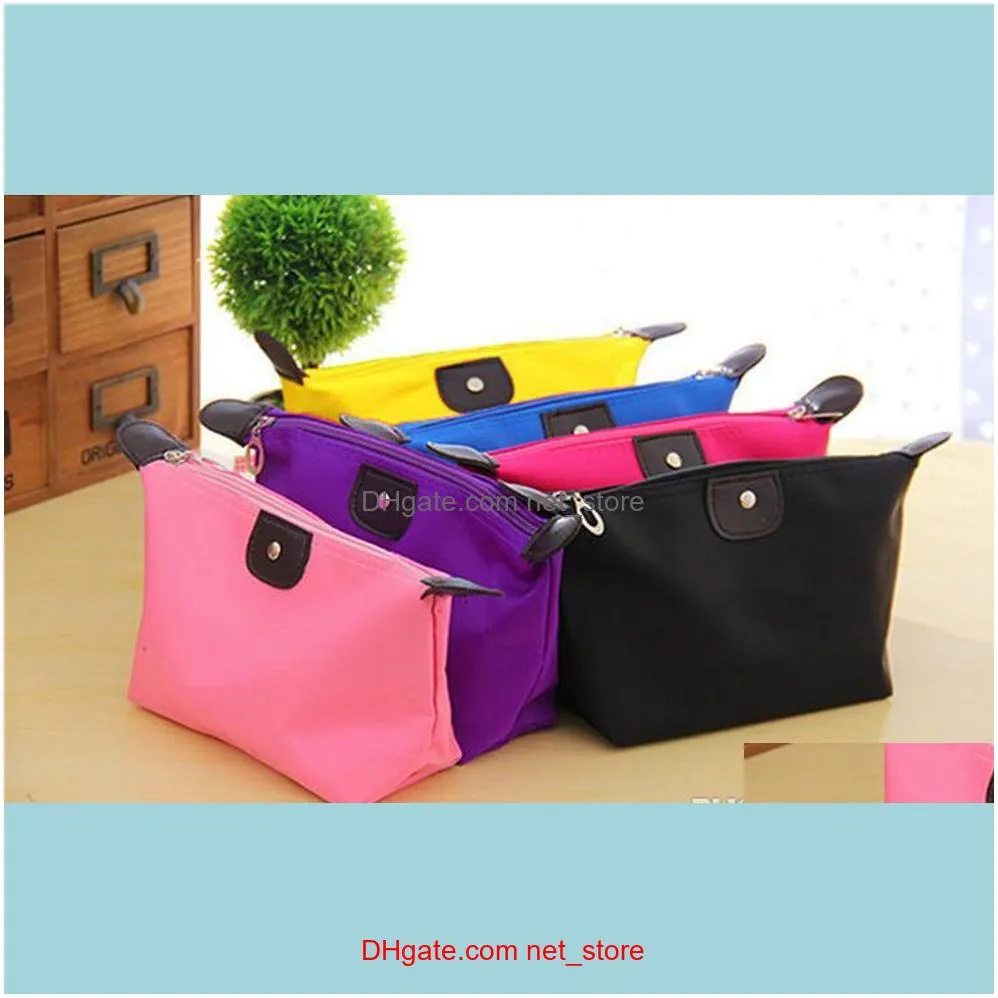 Free Design Hot Sale Candy Color Travel Makeup Bags Women`s Lady Cosmetic Bag Pouch Clutch Handbag Hanging Jewelry Casual Purse