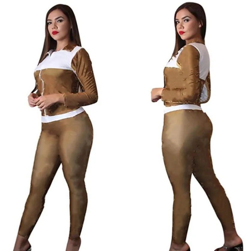 Nouveau costume de jogging femmes automne hiver vêtements lettres survêtements tenues à manches longues veste + pantalon deux pièces ensemble vêtements actifs grande taille S-Casual survêtements noirs 3512