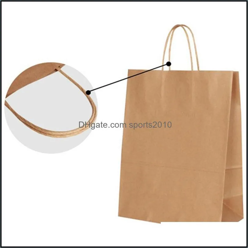 25 Brown Shopping Bags, Party Bags, Gift Small Gift Business Leather Retail Bags