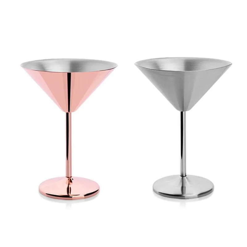Mugs 1 Piece Shatterproof Stainless Steel Material Martini Goblet Reusable Goblets Dropship