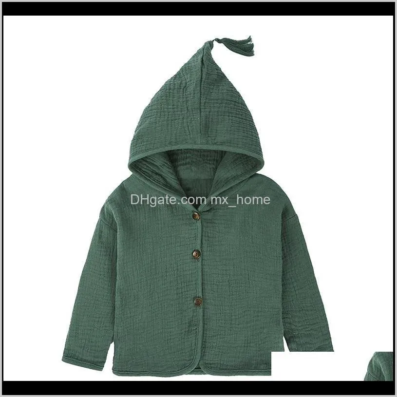 children baby girl fashion hooded coat cute solid color long sleeve spring autumn casual outerwear hot