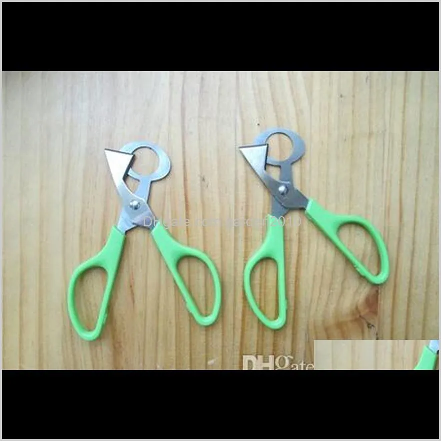 500pcs hot sale pigeon quail egg scissor stainless steel bird cutter opener kitchen tool clipper #8213
