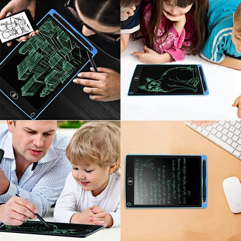 8,5 polegada escrita tablet de desenho quadro-negro blackboard pads presente para adultos crianças sem papel sem texto tablets memorandos com caneta atualizada