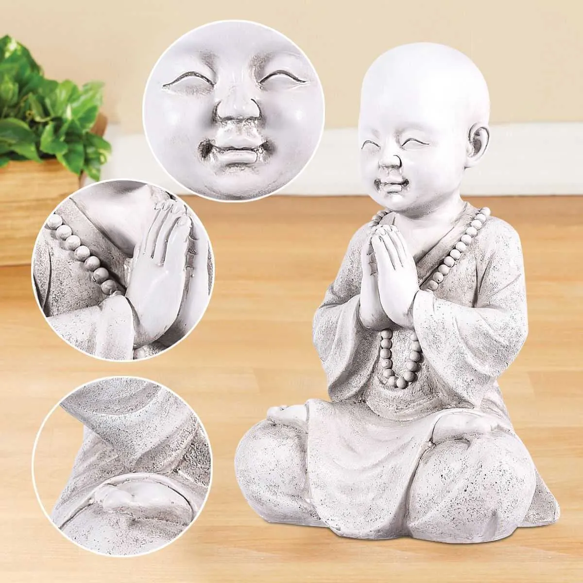 Décoration de jardin en forme de bébé Bouddha en méditation, statue de  moine de jardin zen - Décoration d'intérieur et d'extér[275] - Cdiscount  Jardin