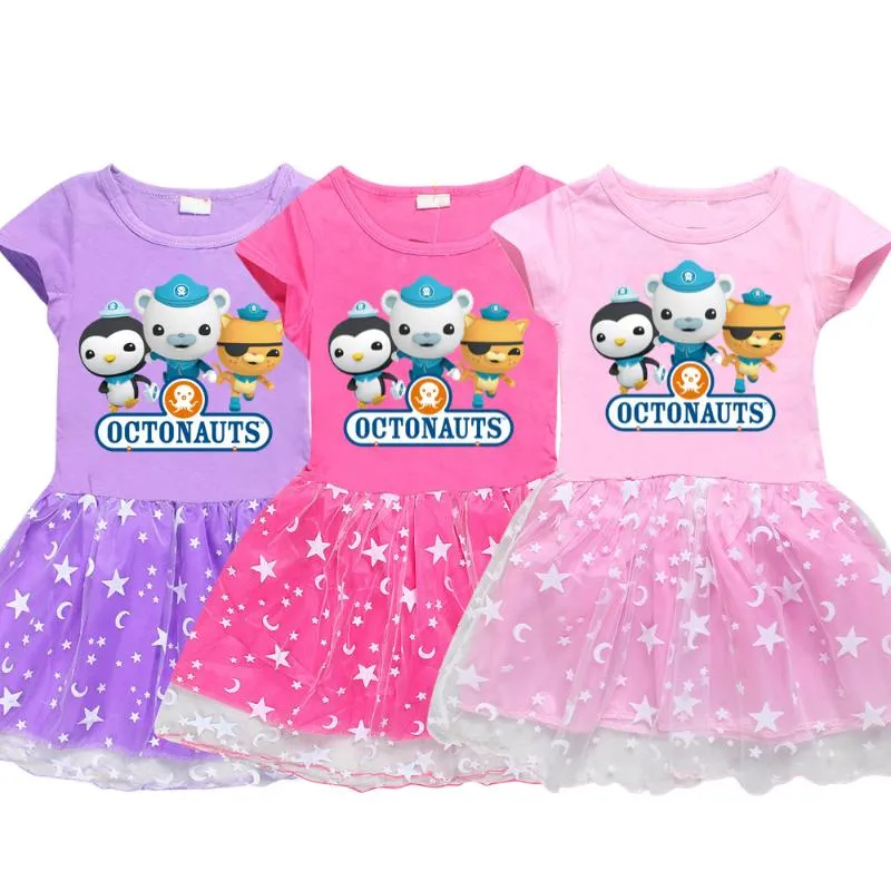 Girl's Dresses OCTONAUTS Girls Toddler Girl Vestidos De Fiesta Para Ninas Little Costume Kid Baby Summer Clothes 10 To 12